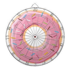 Retro Colourful Doughnuts Pattern Minimalist Fun P Dartboard