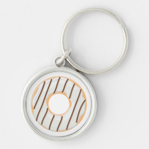 Retro Colourful Doughnuts Pattern Minimalist Fun P Key Ring