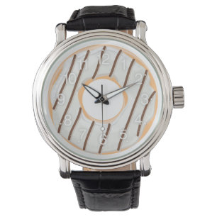 Retro Colourful Doughnuts Pattern Minimalist Fun P Watch