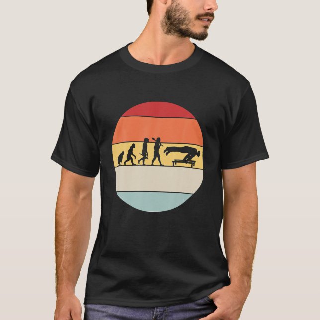 Retro Colourful Evolution Calisthenics For Men T-Shirt (Front)
