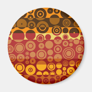Retro Colourful Fifties Abstract Art 2 Magnet
