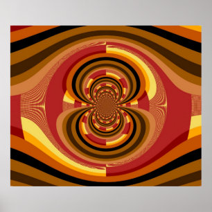 Retro Colourful Floral Art Nouveau Decoration