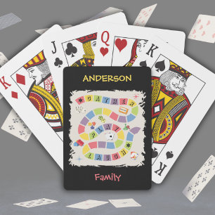 Retro Colourful Game Night Playing Cards