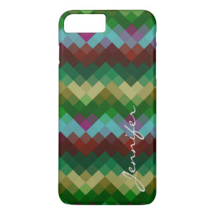 Retro Colourful Geometric Diamond Pattern #6 iPhone 8 Plus/7 Plus Case