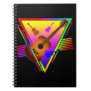 Retro Colourful Guitar Notebook
