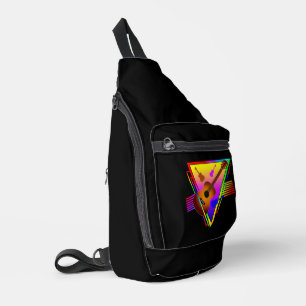 Retro Colourful Guitar Sling Bag