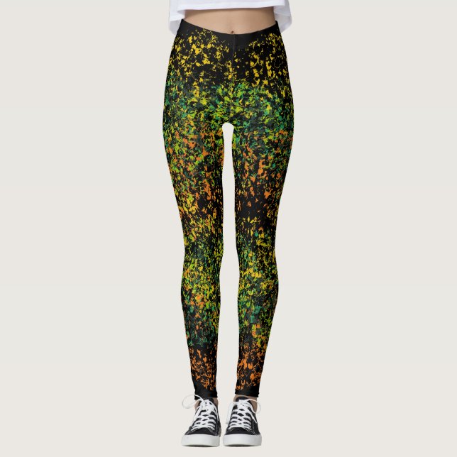 Retro Colourful Lips #3 Leggings (Front)