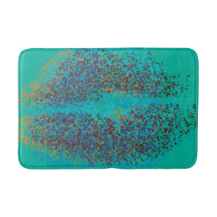 Retro Colourful Lips Bath Mat