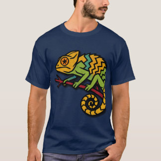 Retro Colourful Lizard Graphic Men's T-Shirt