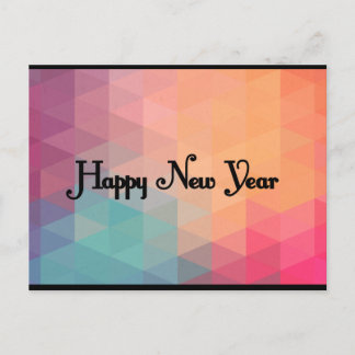Retro Colourful Mosaic - New Year's Card