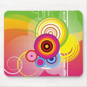 Retro colourful mousepad