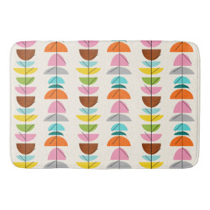 Retro Colourful Nests Bath Mat