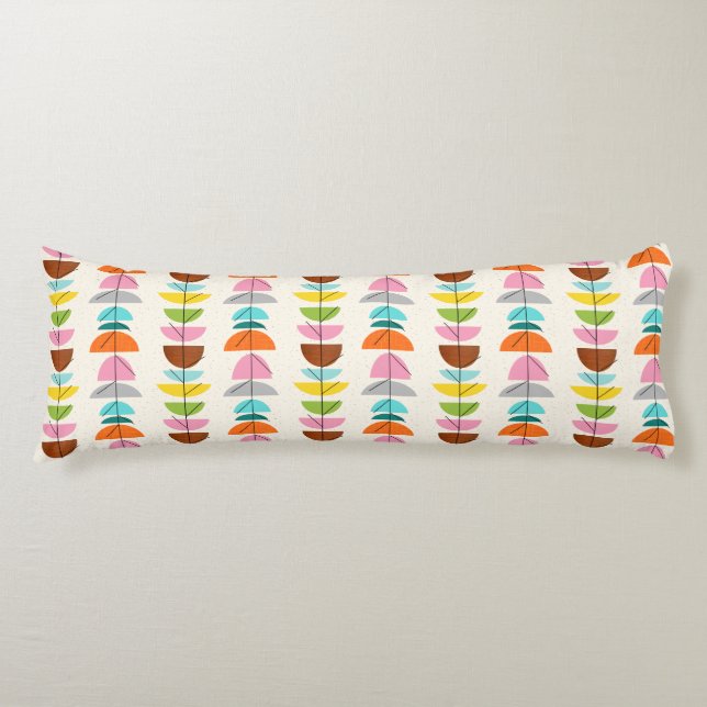 Retro Colourful Nests Body Pillow (Front)