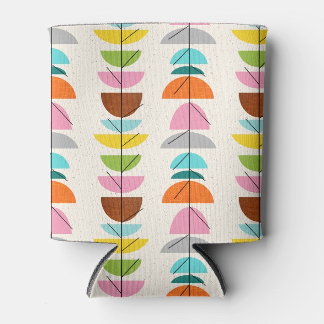 Retro Colourful Nests Can Cooler (Front)