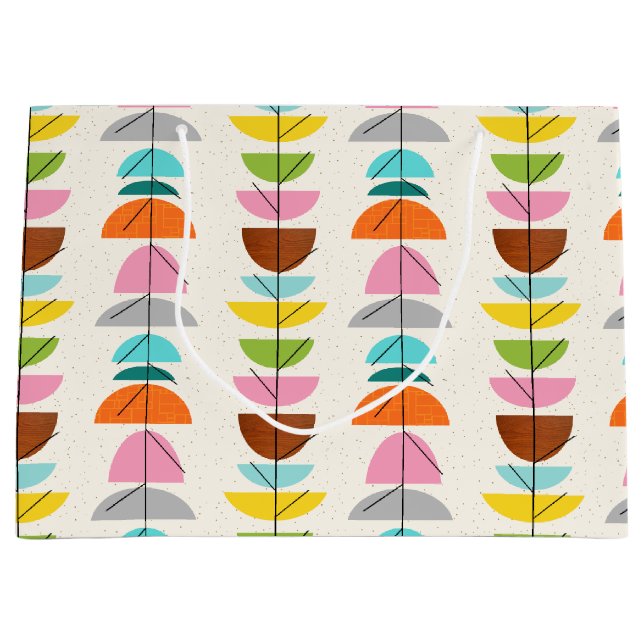 Retro Colourful Nests Gift Bag (Front)