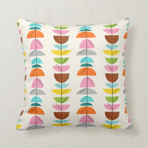 Retro Colourful Nests Pillow