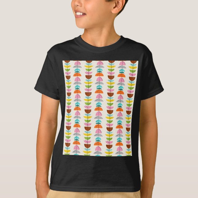 Retro Colourful Nests T-Shirt (Front)