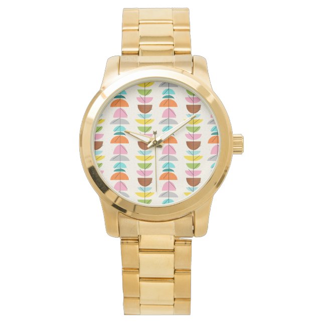 Retro Colourful Nests Watch (Front)