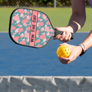Retro Colourful Pattern Pickleball Paddle