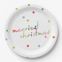retro colourful polka dot christmas holiday