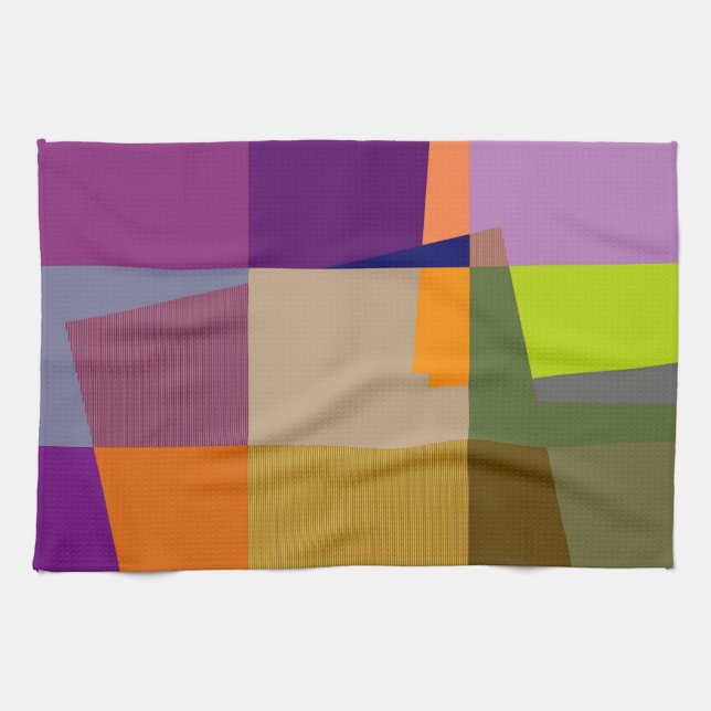 Retro Colourful Pop Art 2 Tea Towel (Horizontal)