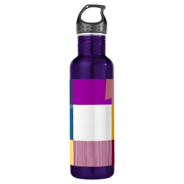 Retro Colourful Pop Art 710 Ml Water Bottle (Front)