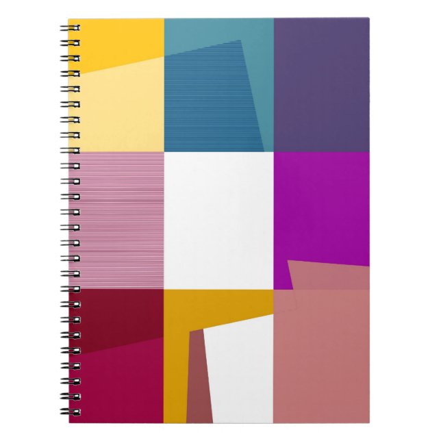 Retro Colourful Pop Art Notebook (Front)
