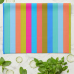 Retro Colourful Stripes Pattern #29 Tea Towel<br><div class="desc">Retro Colourful Stripes Pattern. Design is available on other products.</div>