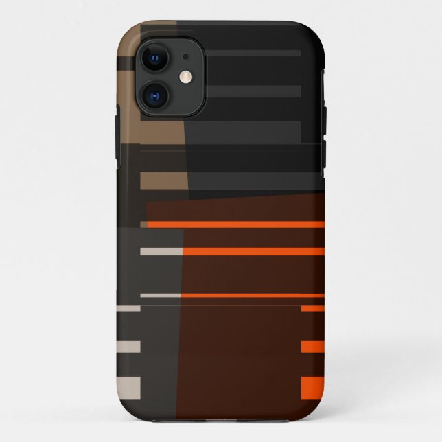 Retro Colourful Stripes Seamless Case-Mate iPhone Case (Back)