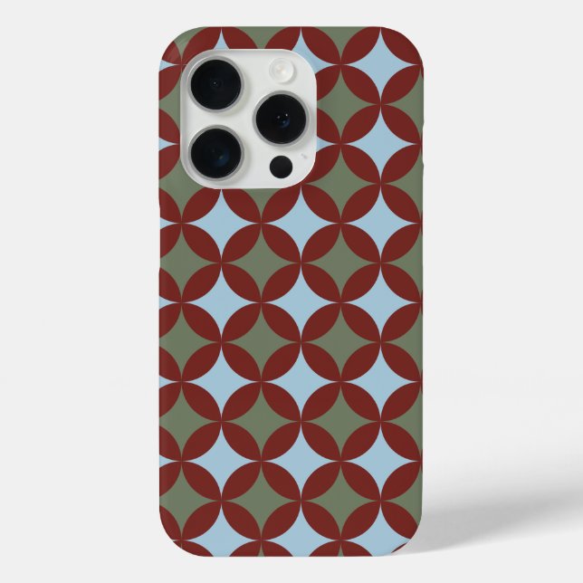 Retro Colours Mid Century Modern Circles Case-Mate iPhone Case (Back)