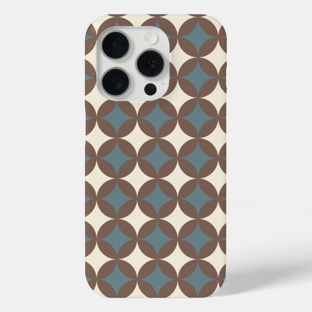 Retro Colours Mid Century Modern Circles Case-Mate iPhone Case (Back)