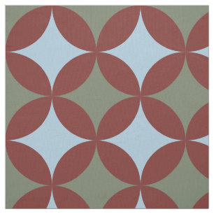Retro Colours Mid Century Modern Circles Fabric