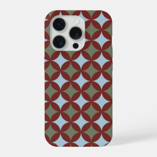 Retro Colours Mid Century Modern Circles iPhone 15 Pro Case