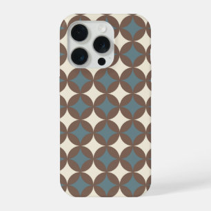 Retro Colours Mid Century Modern Circles iPhone 15 Pro Case