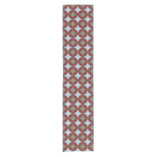 Retro Colours Mid Century Modern Circles Short Table Runner