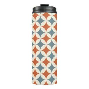 Retro Colours Mid Century Modern Circles Thermal Tumbler