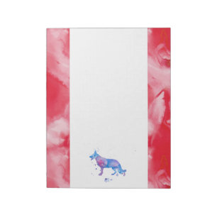 Retro colours Shepherd Dog Notepad
