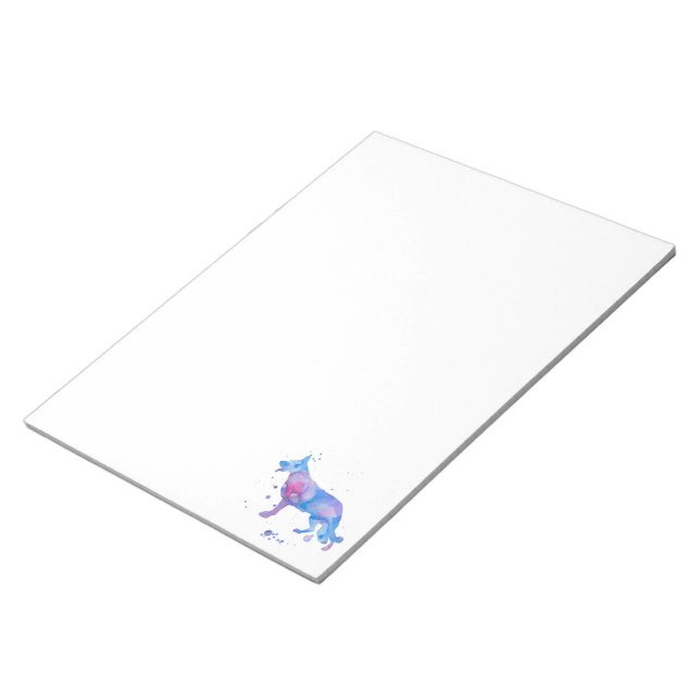 Retro colours Shepherd Dog Notepad (Angled)