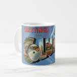 Retro Columbus Ohio Greeting Mug<br><div class="desc">Stunning retro postcard greeting from Columbus, Ohio repurposed!</div>