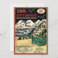 Retro Comic Ad Style Invitation