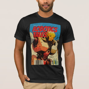 Retro Comic Book Cover Robot Graphic T-Shirt