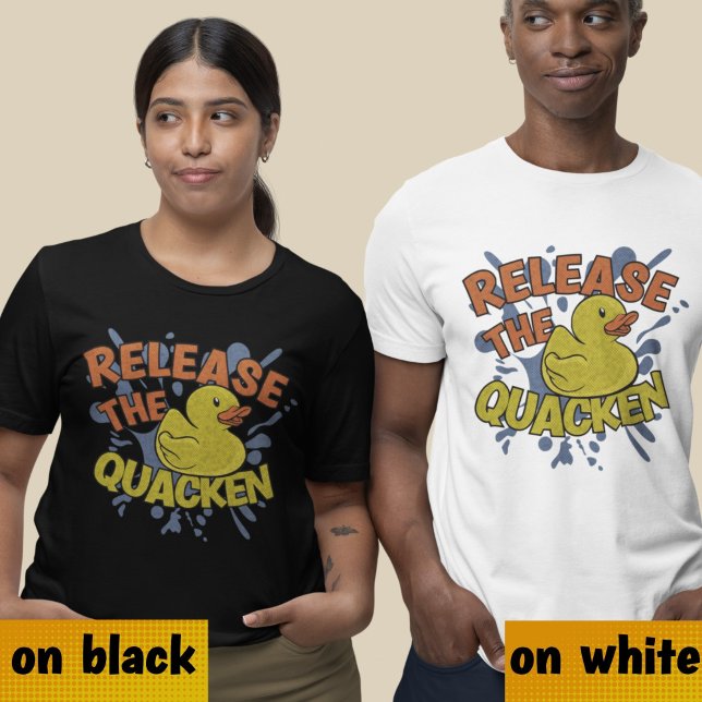 Retro Comic Book Rubber Duck Funny Phrase Pun  T-Shirt (Creator Uploaded)