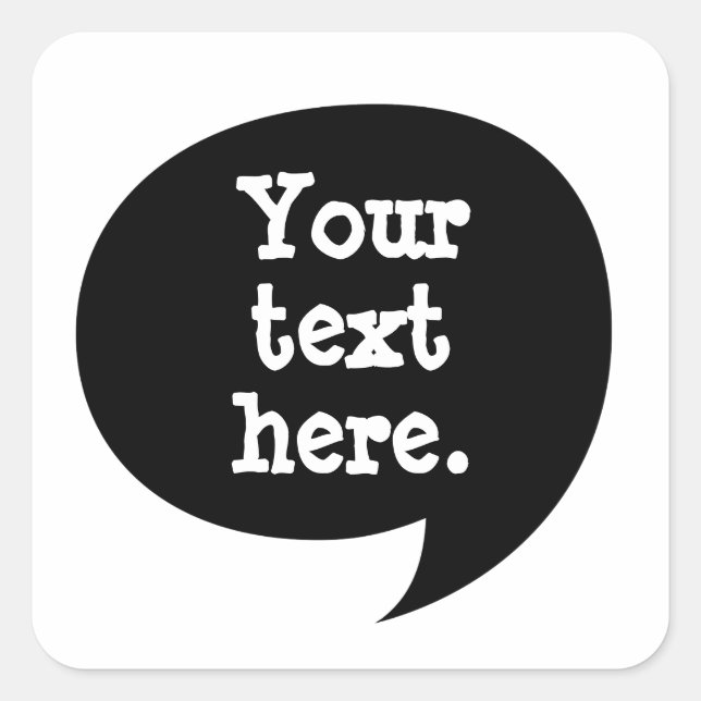 Retro Comic Dialogue Halftone Sticker (Front)