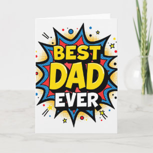 Retro Comic Fathers Day Card