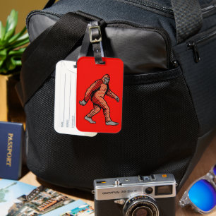 Retro Comic Forest Creature Pop Art Panel Luggage Tag