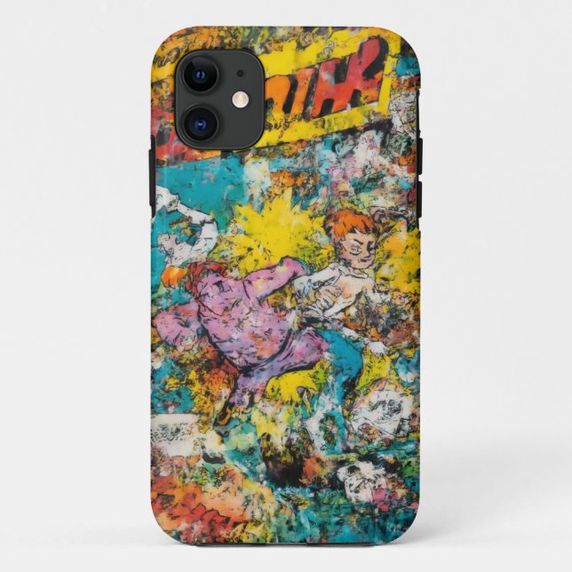 Retro Comic Hero Mobile Case (Back)