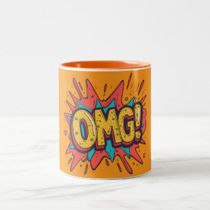 Retro Comic “OMG!” Pop Art Coffee Mug
