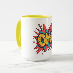 Retro Comic “OMG!” Pop Art Coffee Mug