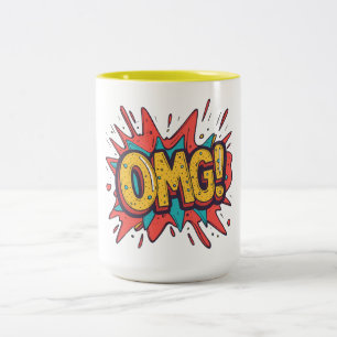 Retro Comic “OMG!” Pop Art Coffee Mug