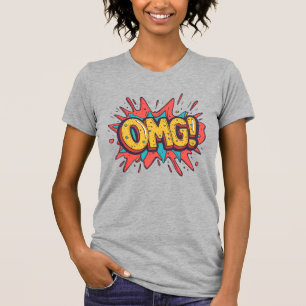 Retro Comic “OMG!” Pop Art Streetwear Tee